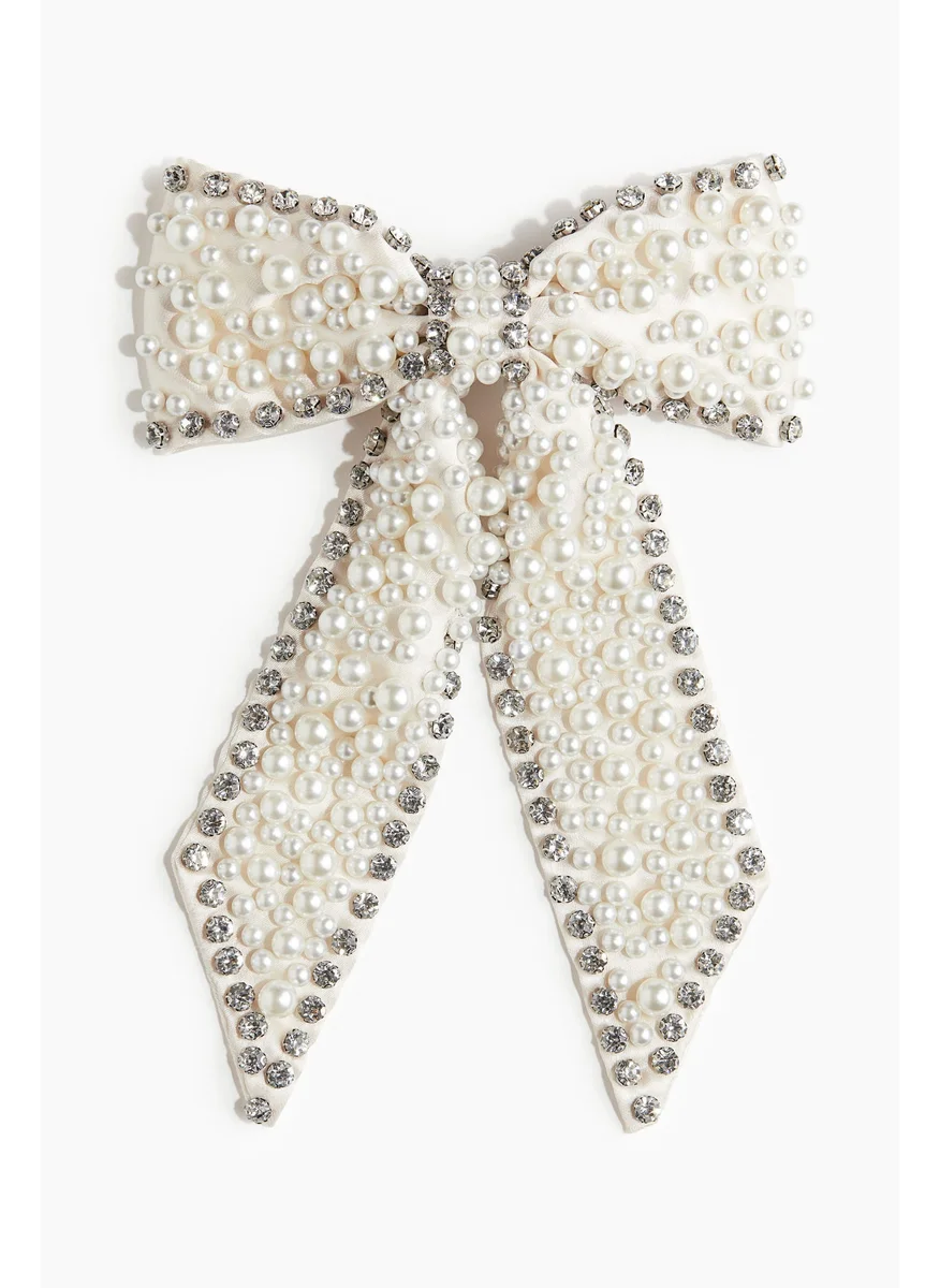 اتش اند ام Embellished Bow Hair Clip