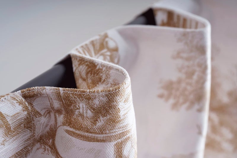 ميزون دي هيرمين Maison D 'Hermine 100 ٪ Starting Curtain Ramage Red اثنين من الستائر لوحات غرف المعيشة مكاتب غرف نوم مصممة مع جيب قضيب وحلقة سهلة التعليق 50 "x108" - Image 4