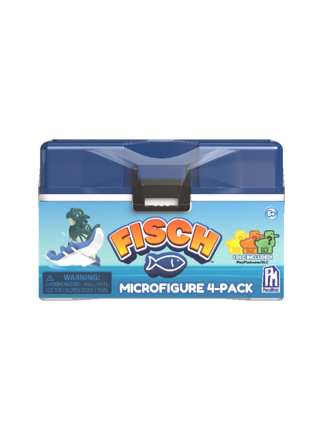 PhatMojo Fisch Collectible Micro-Figure 4-in-1, Assorted 1 Pack (Style & Color May Vary) | DLC Code Included! | Surprise Figure | Mini Collectible Figures | Perfect for Kids and Collectors. - Image 2