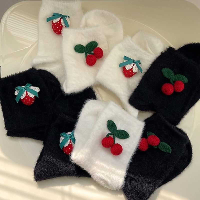 Womens Socks Thicken Fuzzy Socks Soft Fluffy Socks Winter Gifts Socks Sports Outdoor Sock Athletic Socks - Image 2