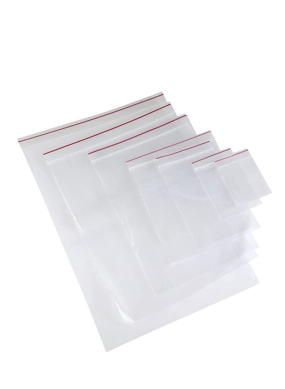 MARKQ [100 Piece] 9.6 x 13.2 inches Clear Poly Reclosable Zipper Lock Bags - Resealable Plastic Zipper Bags for Storing Meat, Meal Prep Vegetables, Fruits, Photos and More