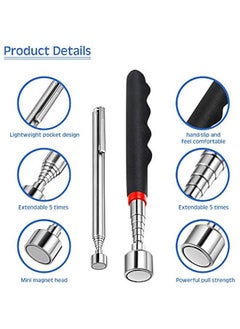 Generic Telescoping Magnet Pick up Tools Include 20 lb Magnetic Tool and 3 lb Telescoping Magnet Stick Gadget for Hard to Reach Places Suitable for Birthday Father’s Day and  (2)  - Image 3