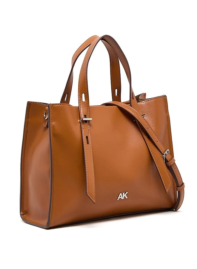 Anne Klein  Monogram PU Zip Closure Tote Bag for Women | Best Price UAE