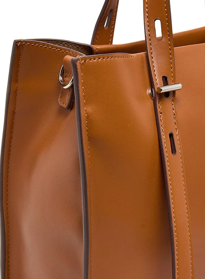 Anne Klein  Monogram PU Zip Closure Tote Bag for Women | Best Price UAE