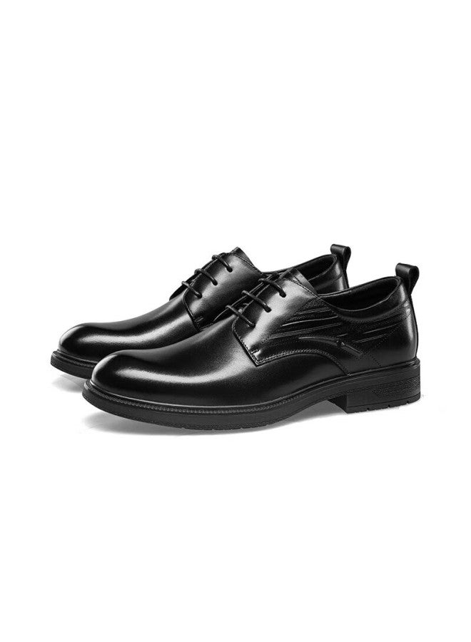 Connell Kangnai Men's Shoes, Business Formal Leather Shoes, Casual Office Shoes For Men, Groom Wedding Shoes, Style 2025, Black, Size 40 - Image 2