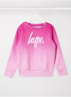 Girls Speckled Fleece Sweatshirt