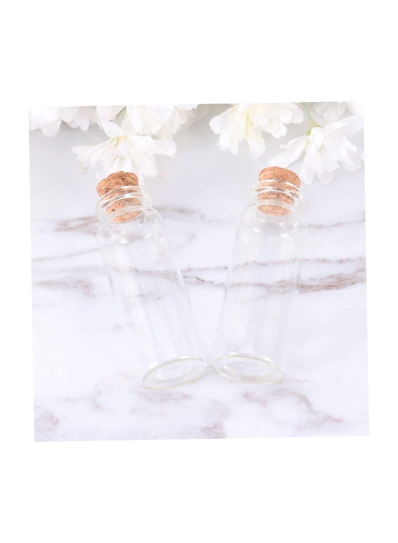 GGOOT 18 Pcs Clear Glass Jars Mini Glass Cork Bottles Small Message Bottles Gift Glass Bottles Mini Bottle for Decorating Glass Dispenser Bottle Glass Bottle with Stopper Miniature - Image 4
