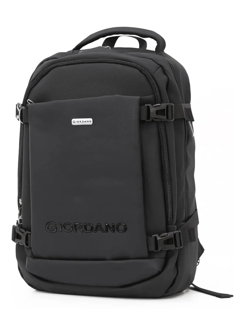 جيوردانو Laptop GIORDANO Backpack for Men & Women 25/121811 - Black, 17.7 13.7 6