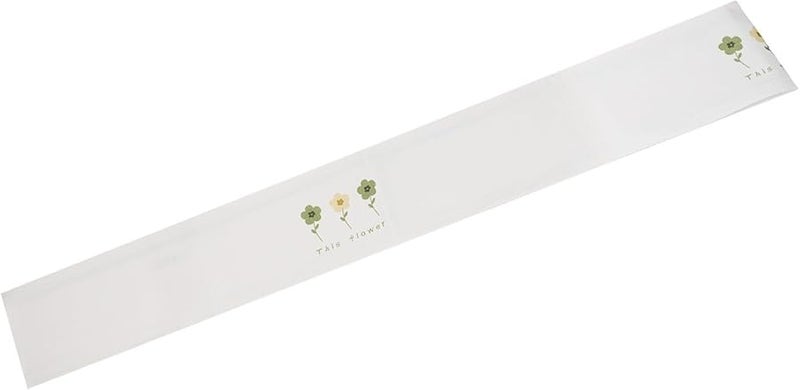 White Magnetic Radiator Cover Breathable Cotton Linen Dust Cover Fits 40 220cm Width - Image 1