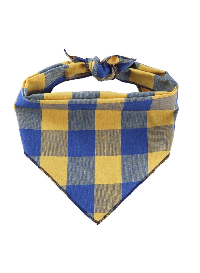 منديل للكلاب، 4 قطع من منديل قطني، منديل، مريلة مثلثة، إكسسوارات للكلاب الصغيرة والمتوسطة والكبيرة، الجراء والقطط، وشاح للكلاب بنقشة مربعة، منديل قابل للتعديل. - Image 2