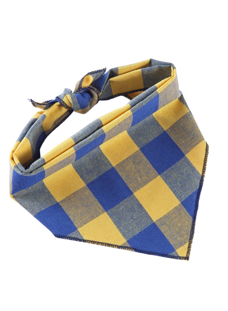 منديل للكلاب، 4 قطع من منديل قطني، منديل، مريلة مثلثة، إكسسوارات للكلاب الصغيرة والمتوسطة والكبيرة، الجراء والقطط، وشاح للكلاب بنقشة مربعة، منديل قابل للتعديل. - Image 3