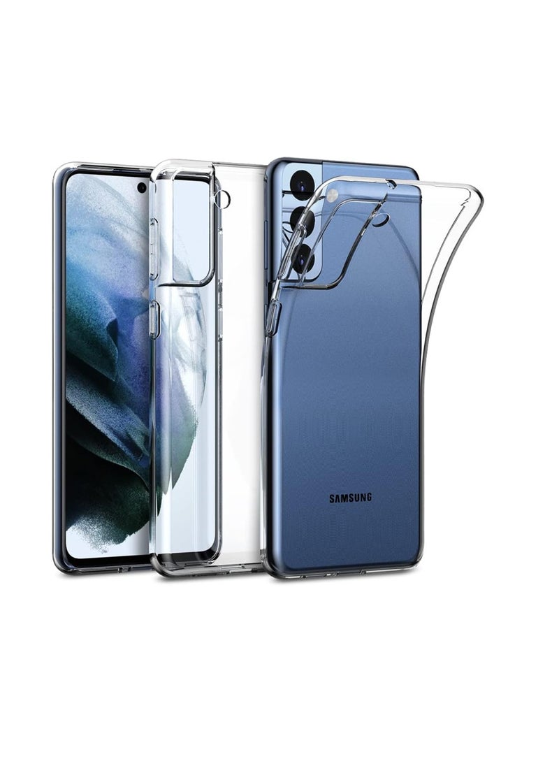 Generic S21 FE Case, Samsung S21 FE Case Ultra [Slim Thin] Scratch Resistant TPU Rubber Soft Skin Silicone Protective Crystal Clear Case Cover for Samsung Galaxy S21 FE (Clear)  - Image 1