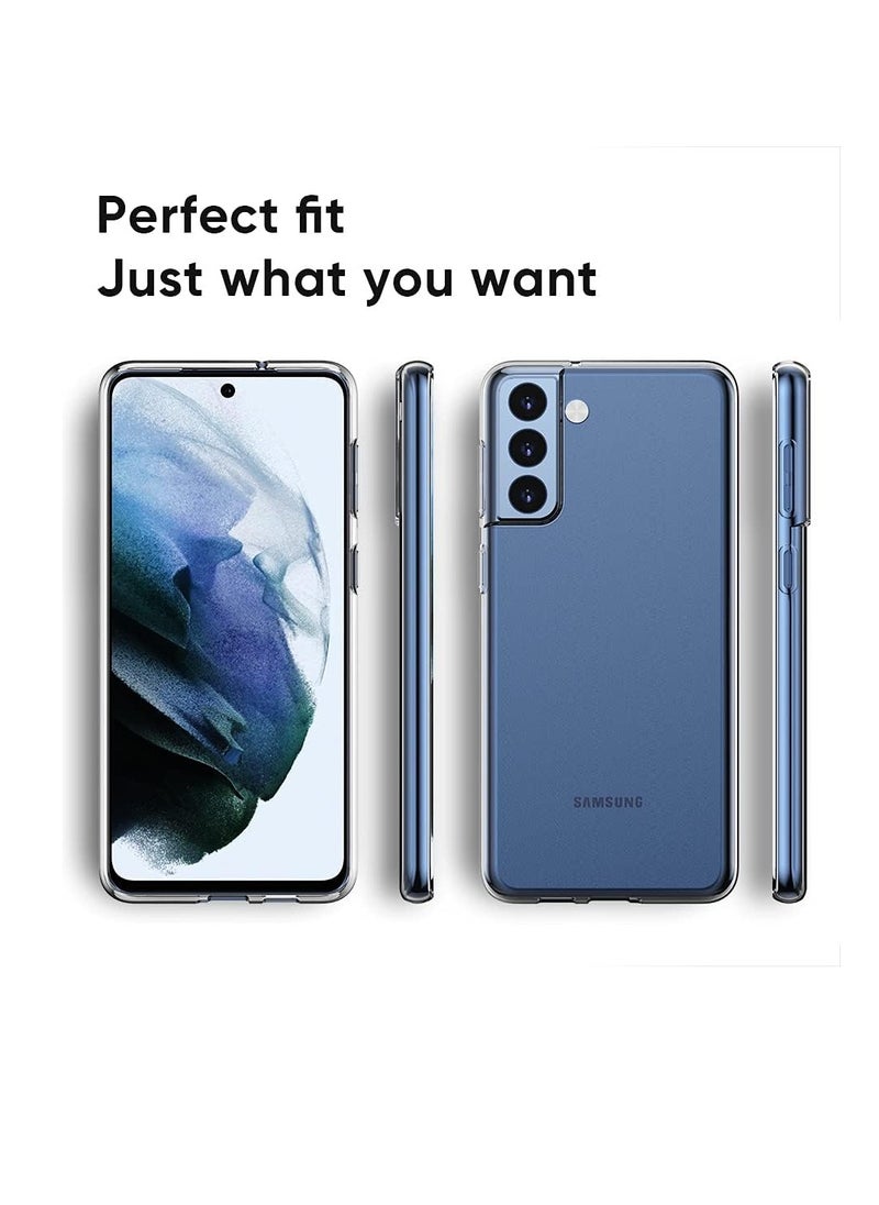 Generic S21 FE Case, Samsung S21 FE Case Ultra [Slim Thin] Scratch Resistant TPU Rubber Soft Skin Silicone Protective Crystal Clear Case Cover for Samsung Galaxy S21 FE (Clear)  - Image 3