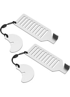 yIFeNG 2 PCS Portable Keyed Door Lock for Home/Travel Security, Child Safety Protection Extra Lock, Temporary No Drill Lockout Device with Key for Apartment Bedroom Hotel Room  - Image 1