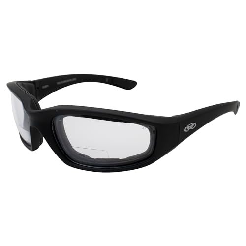 Global Vision Kickback Transitional Photochromic Bifocal Safety Riding Glasses Clear to Smoke Lens Padded ANSI Z87.1 - Image 4