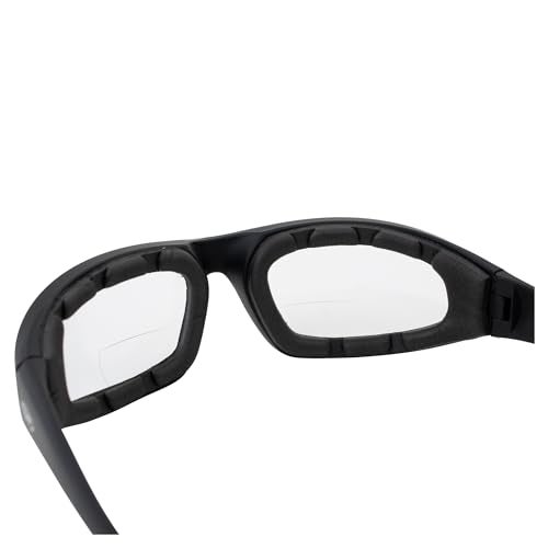 Global Vision Kickback Transitional Photochromic Bifocal Safety Riding Glasses Clear to Smoke Lens Padded ANSI Z87.1 - Image 5