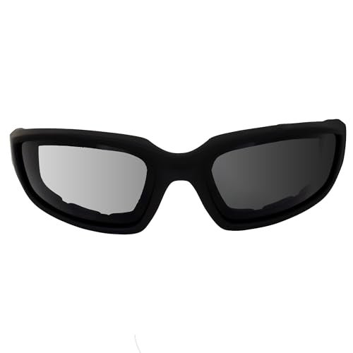 Global Vision Kickback Transitional Photochromic Bifocal Safety Riding Glasses Clear to Smoke Lens Padded ANSI Z87.1 - Image 2