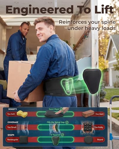 Sparthos Back Brace for Lower Back Pain - Immediate Relief from Sciatica, Herniated Disc, Scoliosis - Breathable + Lumbar Support Pad - For Men & Women - Fits 44–52″ Waist (Large, Check Size Chart) - Image 3