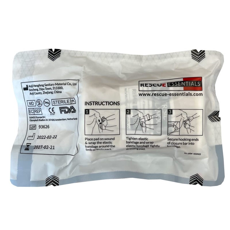 Rescue Essentials 4 Emergency Trauma Dressing 5 Pack - Image 3