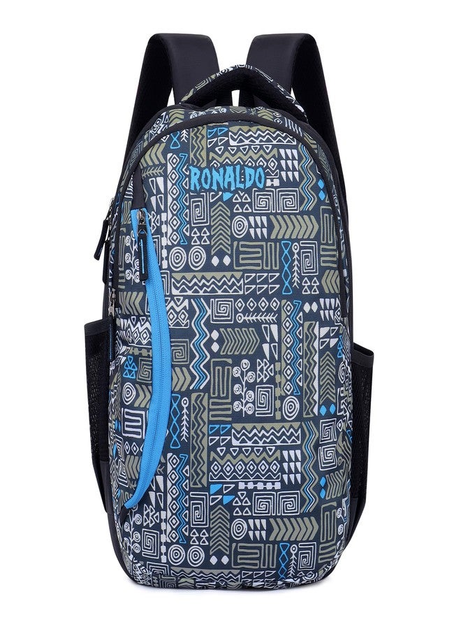 Ronaldo Tribal Warrior School Backpack Black Edition Casual Daypack School Bags for Boys & Girls Office Backpack Multi-Purpose Bag - Image 1