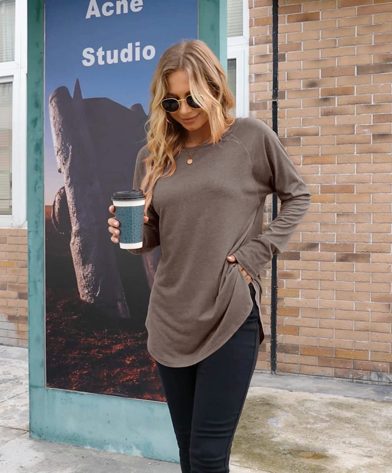 Newchoice Winter Clothes for Women Cute Long Sleeve Tunic Tops Cozy Thermal Underwear (Coffee Brown,S) - Image 4