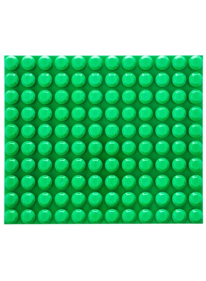 Strictly Briks قطع بناء ألعاب ستريكتلي بريكس - ألواح قاعدة قابلة للتكديس للمبتدئين - دبابيس كبيرة للأطفال والرضع - متوافقة مع جميع العلامات التجارية الكبرى قطعة واحدة (أخضر) 12.5" × 15" - قطع بناء ألواح القاعدة - Image 1