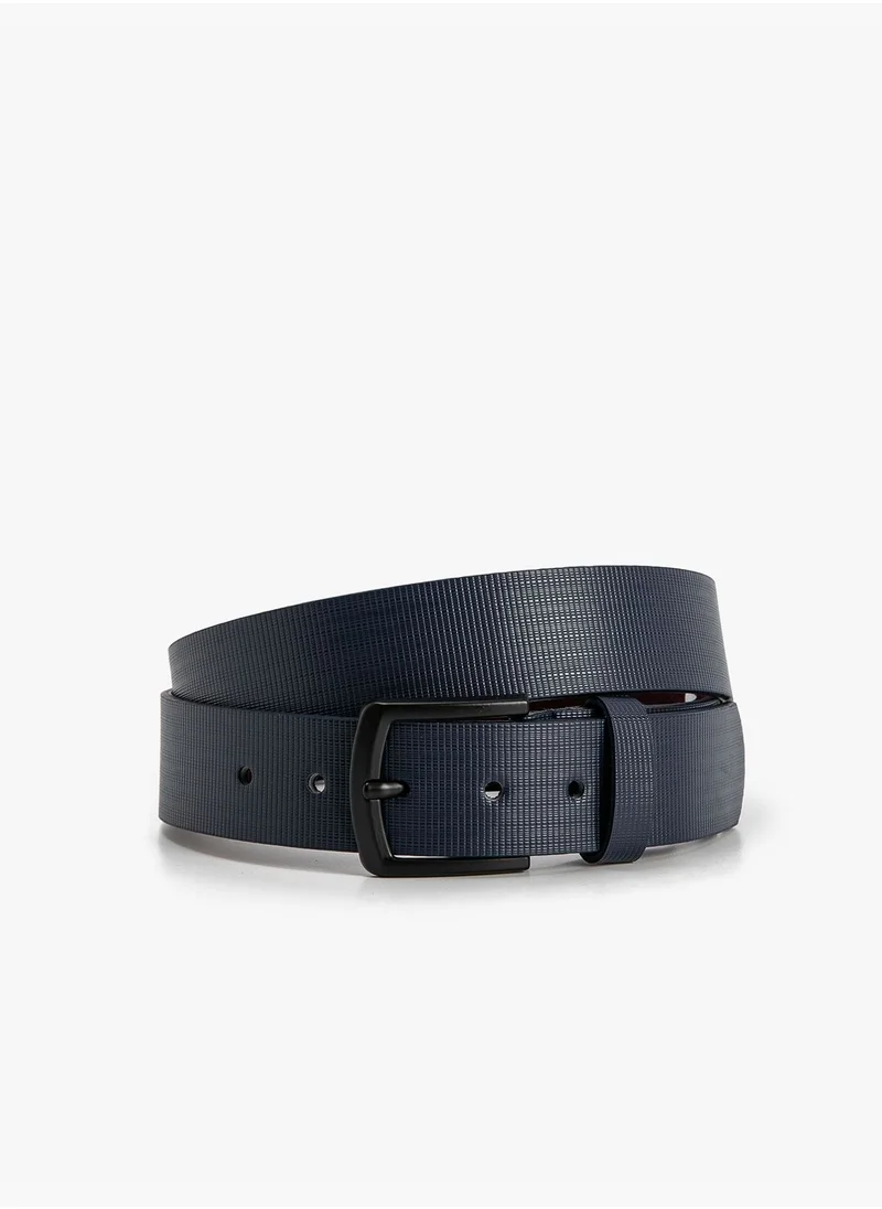 كوتون Belt Faux Leather Metal Buckle Detailed
