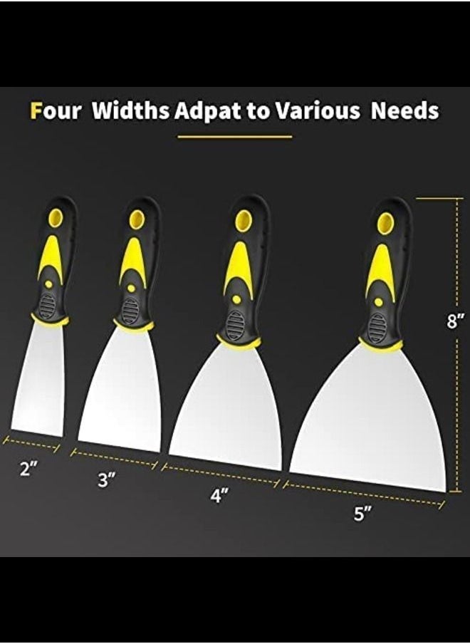 ABBASALI Putty Knife, 4Pcs Spackle Knife Set  - Image 2