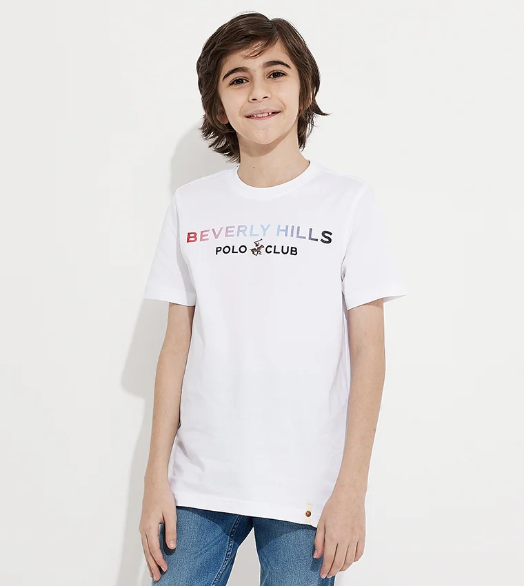 بيفرلي هيلز بولو كلوب تيشيرت قصير الأكمام مطبوع