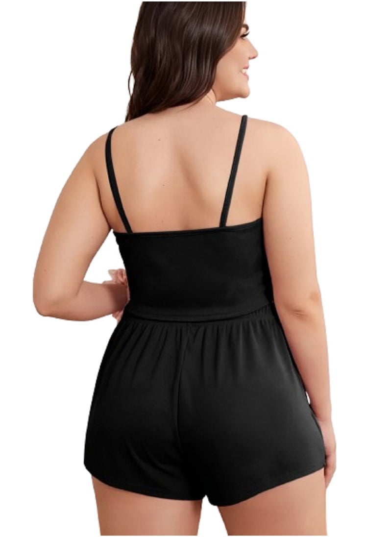 Ward MANIKAN women's pajama with sleeveless top and solid short  - Image 2