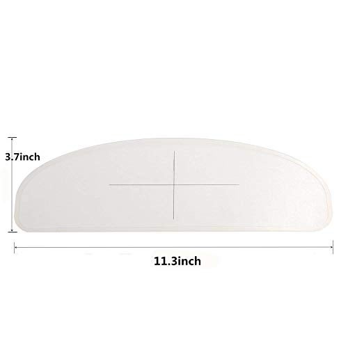 WeePro Universal Helmet Shield Anti Fog Film,Clear Visor Lens Insert Fog Resistant 3.7" x 10.7" - Image 2