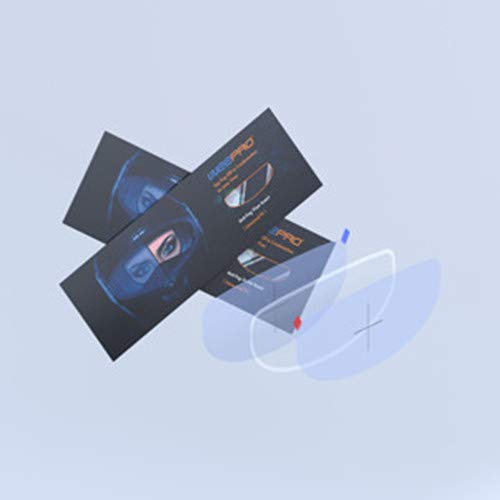 WeePro Universal Helmet Shield Anti Fog Film,Clear Visor Lens Insert Fog Resistant 3.7" x 10.7" - Image 5