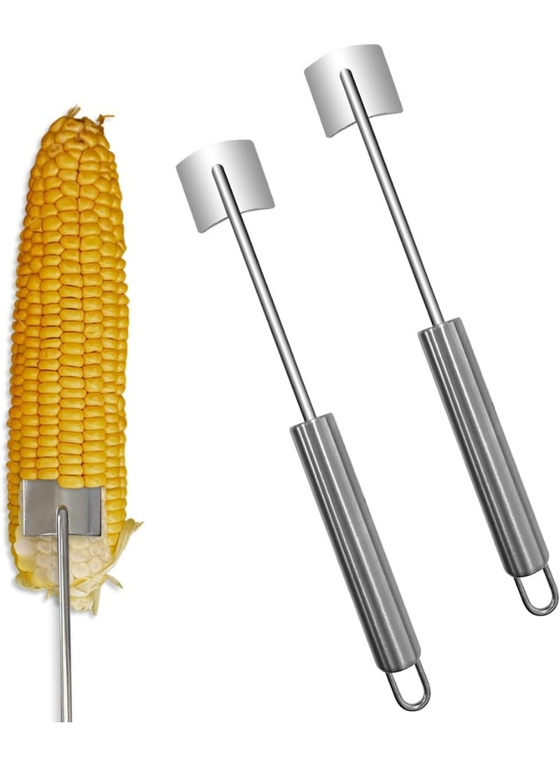 2pack Long Handle Corn Stripping Tool,Corn on the Cob Remover,Corn Peeler for Easy Clean Stripper Tool - Image 1