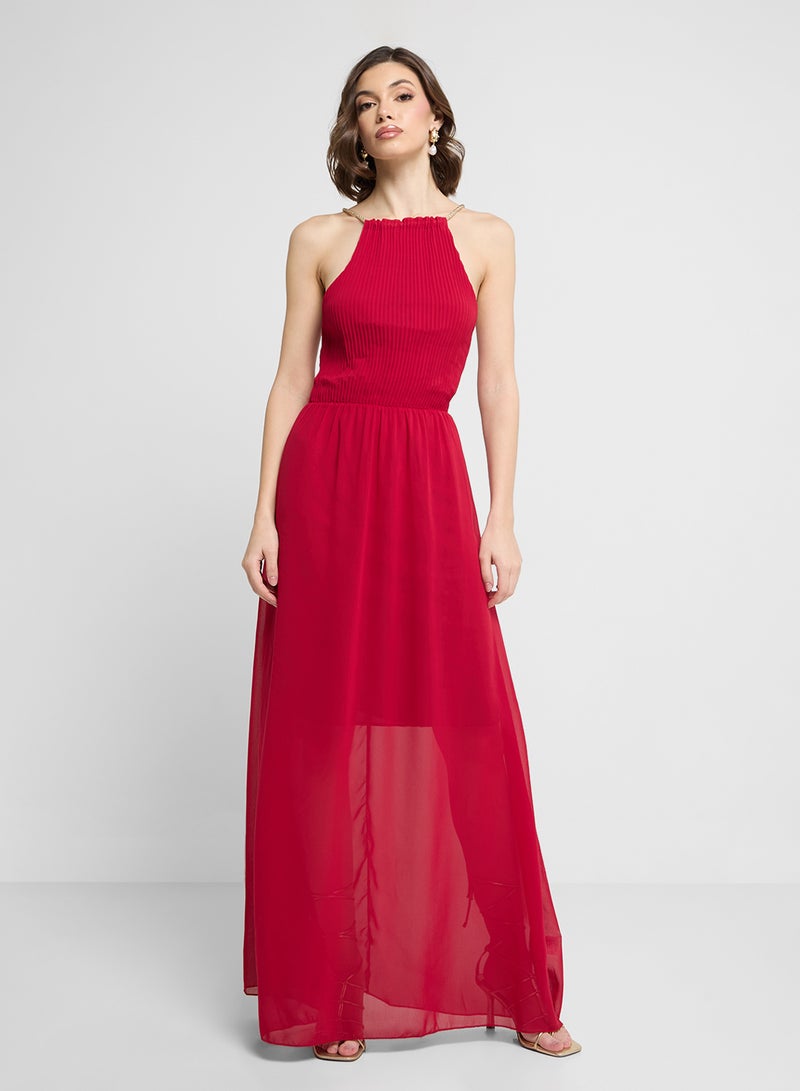 ايلا فستان شيفون هالتر - Image 1