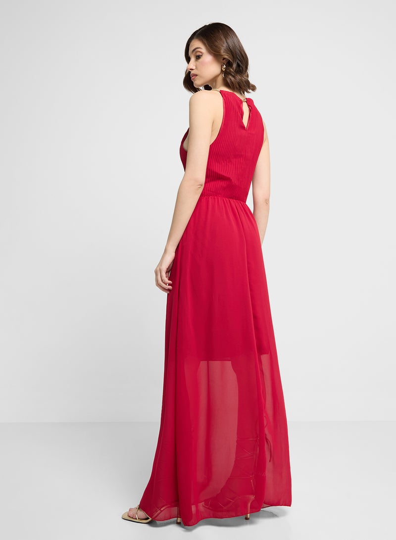 ايلا فستان شيفون هالتر - Image 2