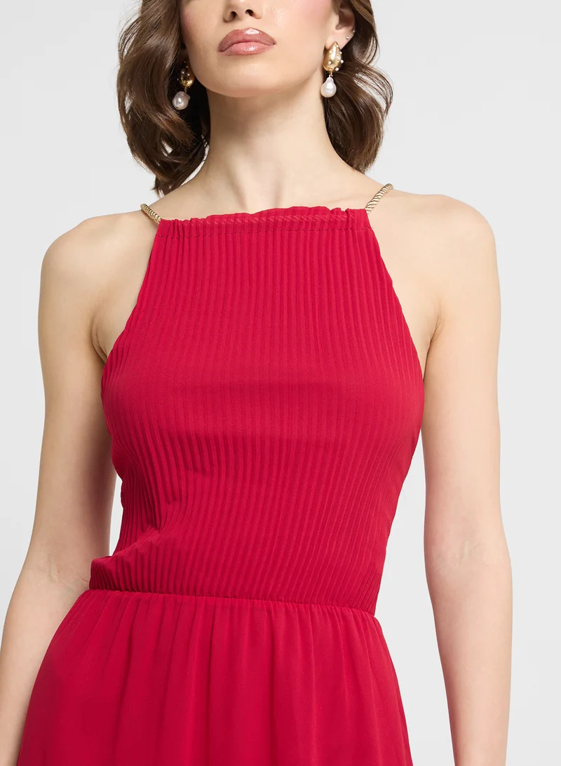 ELLA Halter Chiffon Dress
