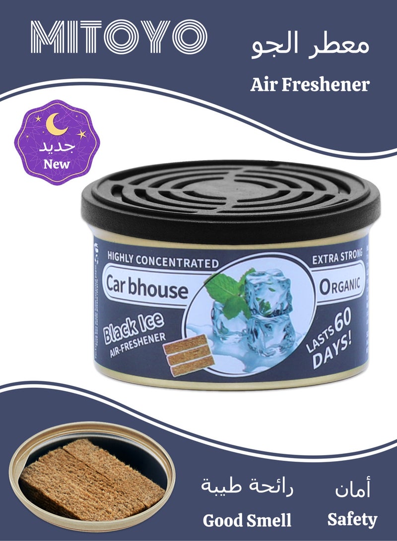 MITOYO Air Freshener - Black Ice - Odor Eliminator - Solid Wood Block Aromatherapy - Contains Essential Oil Ingredients - Scent Freshener - For Closet, Bathroom, Car, Living Room, Office, Pet Area  - Image 1
