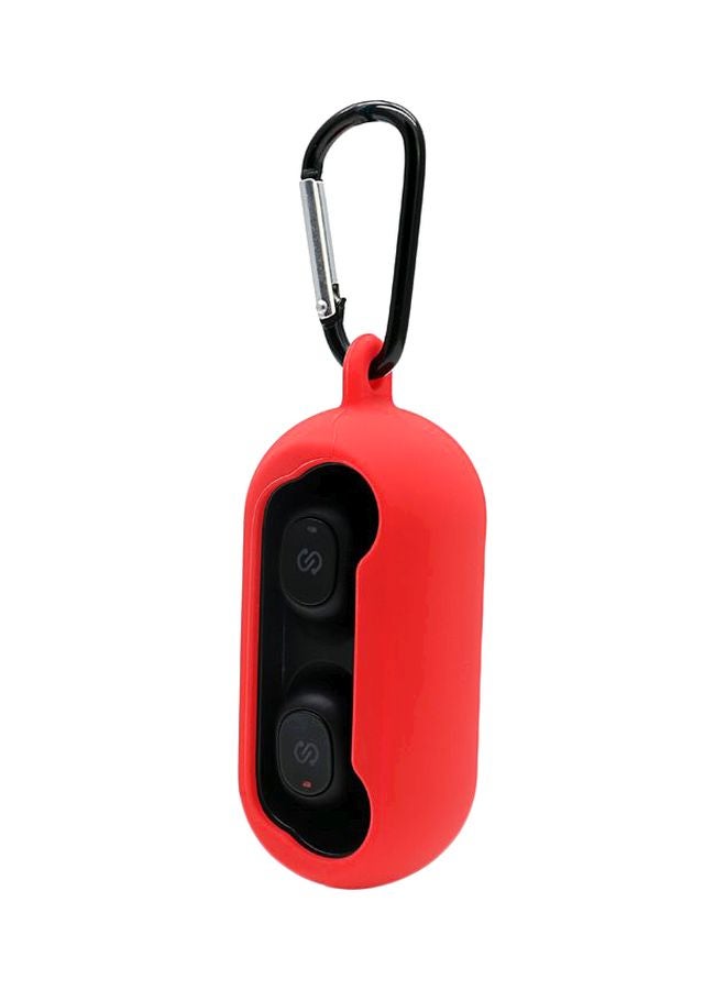 QCY Silicone Bluetooth Headset Cover Red - Image 1
