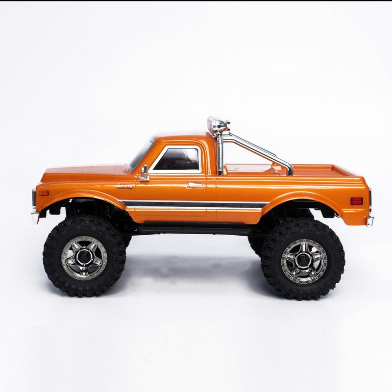 HOBBYPLUS CR18P EVO 2 Rock RC Crawler - 1/18 Scale Mini RC Crawler with Two-Speed Transmission, All-Metal Gears, Evolved EVO Platform, Ready-to-Run, Distinctive Styling Convoy Hugger Orange - Image 4