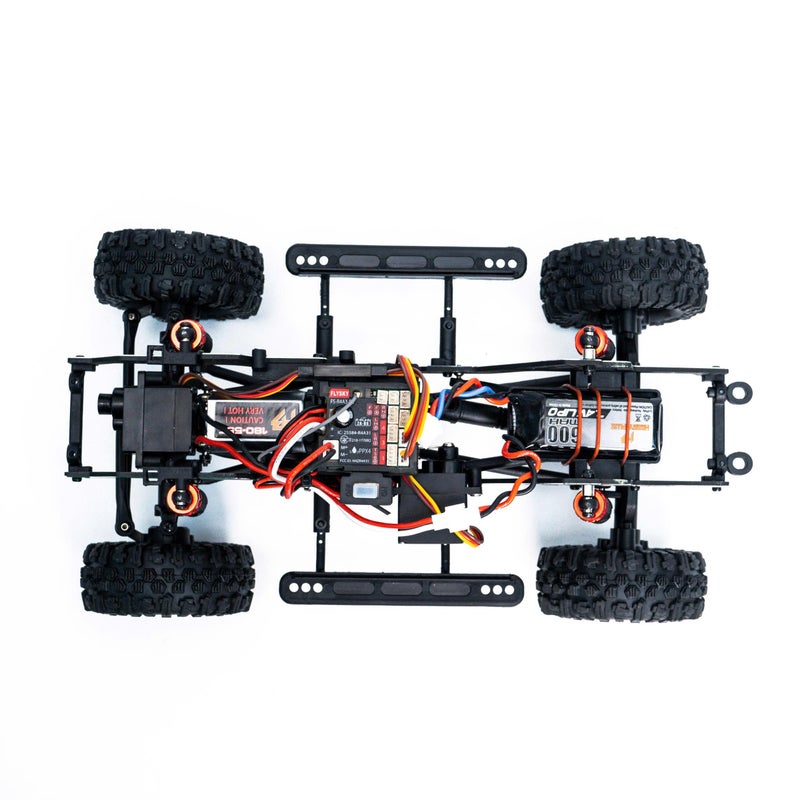 HOBBYPLUS CR18P EVO 2 Rock RC Crawler - 1/18 Scale Mini RC Crawler with Two-Speed Transmission, All-Metal Gears, Evolved EVO Platform, Ready-to-Run, Distinctive Styling Convoy Hugger Orange - Image 5