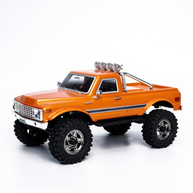 HOBBYPLUS CR18P EVO 2 Rock RC Crawler - 1/18 Scale Mini RC Crawler with Two-Speed Transmission, All-Metal Gears, Evolved EVO Platform, Ready-to-Run, Distinctive Styling Convoy Hugger Orange - Image 1