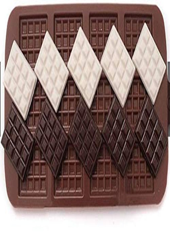Kosh Small Cadbury Chocolate Mold -Perfect Small Thin Flexible Multicolor Silicone Ice Cube Candy Soap Jelly Chocolate Making Mould for Gift (Cadbury Small) - Image 2