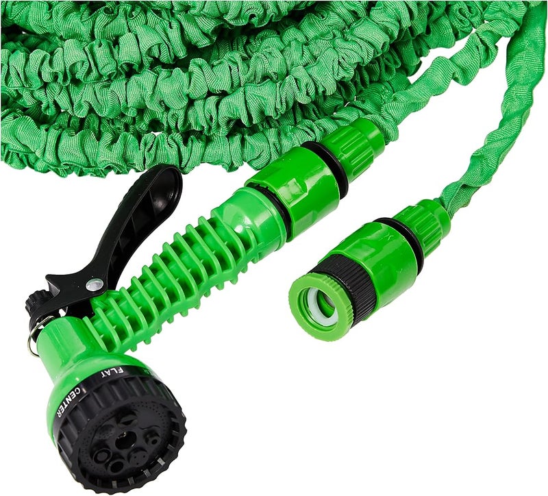 ماجيك هوز خرطوم مائي مرن وخفيف الوزن من نوع MAGIC-HOSE، طوله 200 قدم (60 متر)، مناسب لأنابيب الحدائق، قابل للتمدد، مزود برشاش لغسل نوافذ السيارات وسقي النباتات، بألوان متنوعة - Image 5