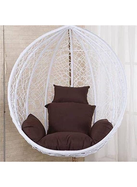 ANAND INDIA GROUPS ANAND INDIA GROUPS Polyester Hammock Designer Cushion for Hanging Swing Chair for Outdoor Egg Swing ChairGarden Swing Seat Padded Pillow Cushion Brown  - Image 4