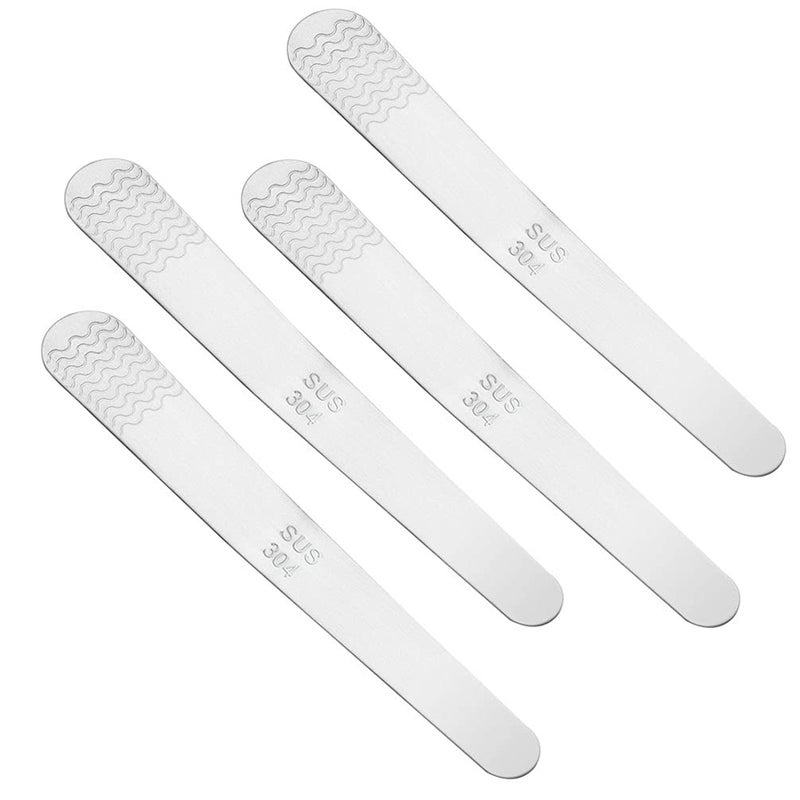 Teensery 4 Pcs 304 Stainless Steel Dumpling Filling Spoons Ravioli Stuffing Spatulas Scraper Kitchen Gadgets for Cooking Baking Jiaozi Making - Image 1