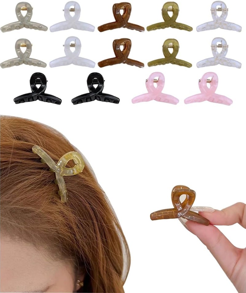 14 Pcs Mini Hair Clips Small Claw Hair Clips Nonslip Hair Catch for women Girls