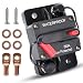 Erayco 50 Amp Circuit Breaker with Manual Reset for Car Marine Trolling Motors Boat ATV Manual Power Protect for Audio System Fuse 12V48VDC Waterproof 50A - Image 2