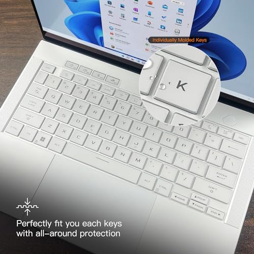 Saco Laptop Keyboard Protector Cover Compatible with 2024 ASUS ROG Zephyrus G14 GA403 GA403UV & ASUS ROG Zephyrus G16 GU605 GA605 GU605MV GU605MI GA605WI GA605WV Series Gaming Laptop - Transparent - Image 4