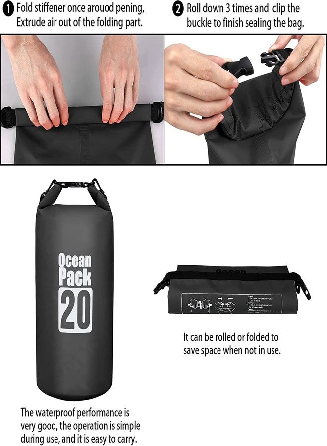 Delzon Dry Adventurer Premium Waterproof Bag, Sack with Phone Dry Bag and Long Adjustable Shoulder Strap Included, Perfect for Kayaking/Boating/Canoeing (20 Liter) - Image 5