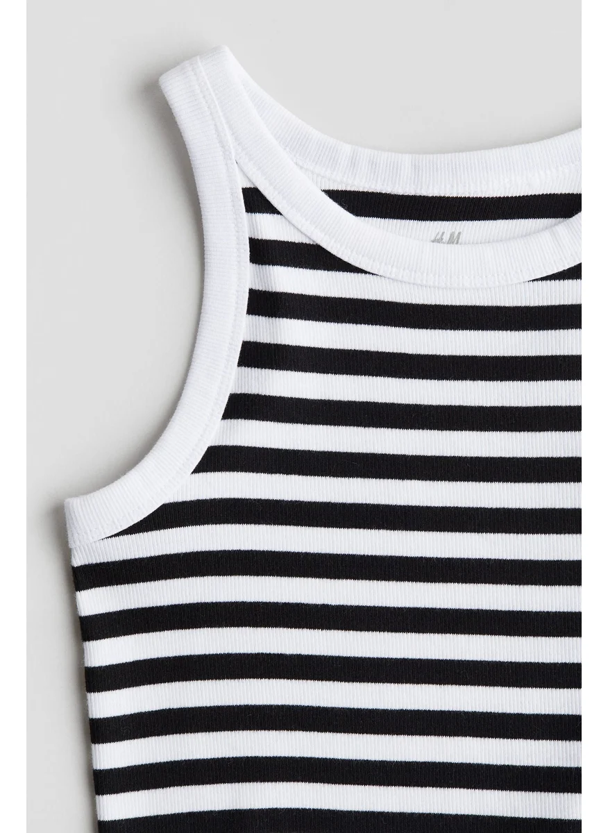 اتش اند ام Ribbed Cotton Vest Top